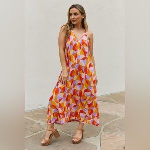 And The Why Printed Sleeveless Maxi Dress